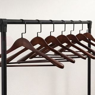 Wieszak GLAMOUR szeroki z poprzeczką Dark Wood - 3