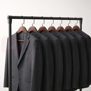 Wieszak GLAMOUR szeroki z poprzeczką Dark Wood - 4