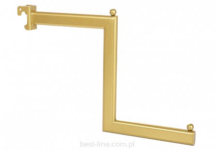 Wieszak próg schodek (owal) do rury owalnej szyny GOLD universal