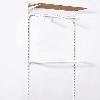 Wieszak skośny do rury owalnej 40cm WHITE - 2