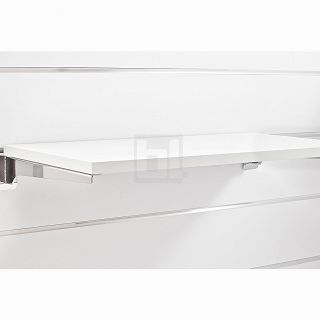 Półka + kpl. wsporników (20cm) Slatwall (różne wymiary) Chrom - 4