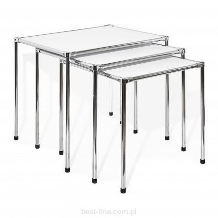 Stoliki, wyspa ekspozycyjna Fi25 Chrom