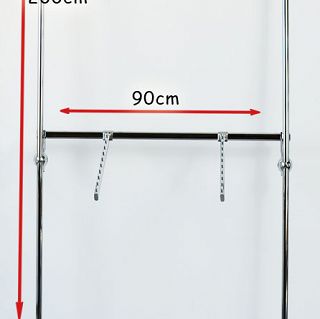 REGAŁ PODWÓJNY RUROWO-OWALNY 0,9M - 2