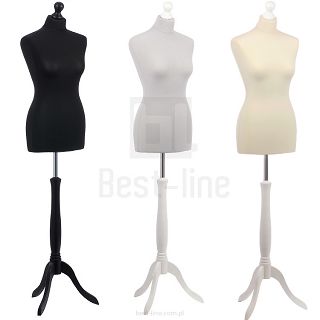 Manekin damski r. 36 z pianki poliuretanowej na drewnianej nodze - 4