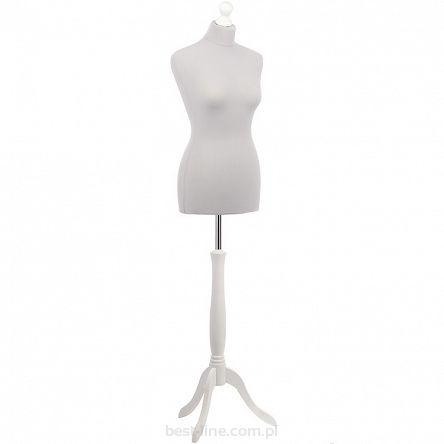 Manekin damski r. 36 z pianki poliuretanowej na drewnianej nodze