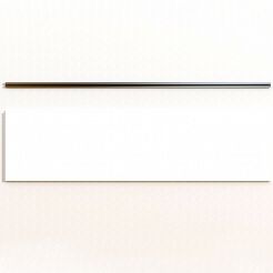 Cokół na Panel MDF Slatwall Biały Alaska (śnieżnobiały, U8681 SM) + wsuwka ALU (1szt)