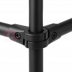 Złącze dwuramienne kątowe regulowane R43 fi25mm BLACK