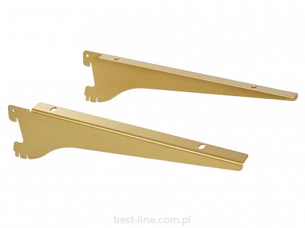 Wsporniki pod półkę 30cm GOLD szyny universal
