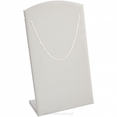 Ekspozytor z nacięciami na łańcuszki Biały