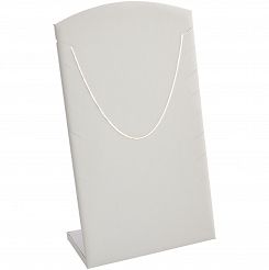 Ekspozytor z nacięciami na łańcuszki Biały