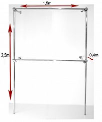 Regał przyścienny  150x250x40cm