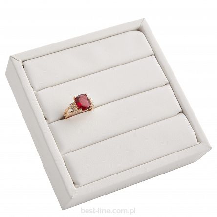 Mini ekspozytor na pierścionki biały