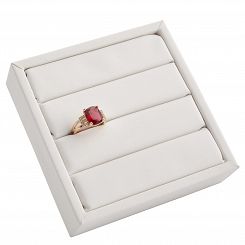 Mini ekspozytor na pierścionki biały