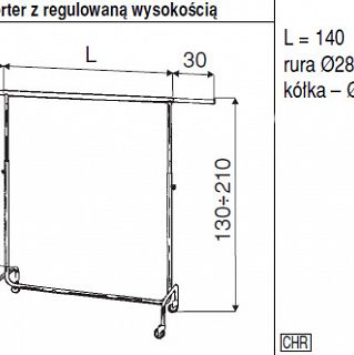 Stender z regulowaną wysokością HC 602 - 2