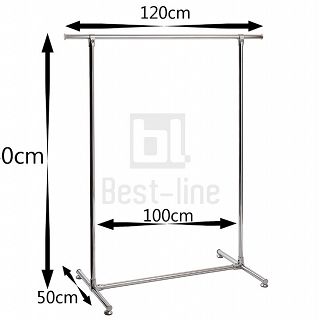 Stojak, wieszak ubraniowy 140x120x50cm - 2