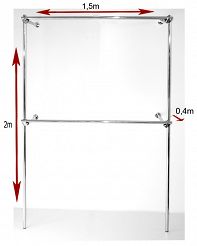 Regał przyścienny  150x200x40cm