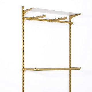 Wieszak prosty do rury owalnej 40cm 10N GOLD - 2