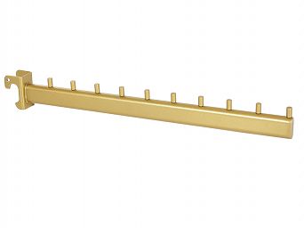 Wieszak prosty do rury owalnej 40cm 10N GOLD