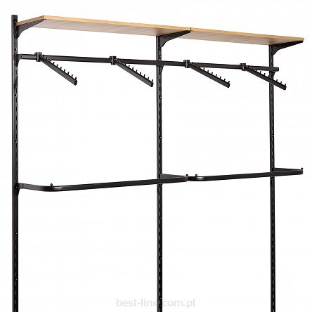 Garderoba dwumodułowa - OPTIB1 - BLACK