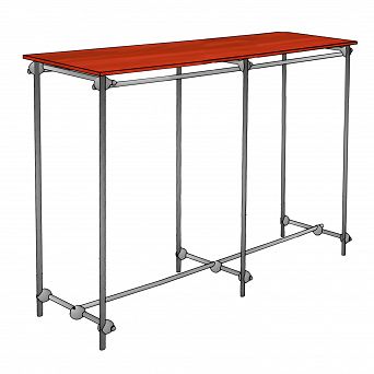 Gondola STRONG z półką 1,5m