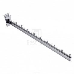 Wieszak pochyły owalny na panel Slatwall 40cm 9N