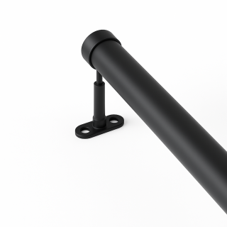 Drążek meblowy BLACK z uchwytanmi dystansowymi (komplet) - 4