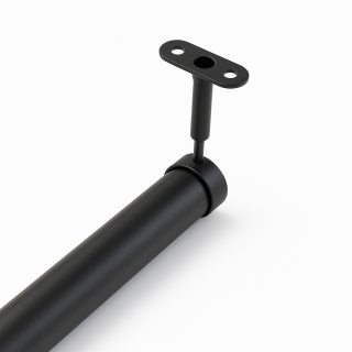 Drążek meblowy BLACK z uchwytanmi dystansowymi (komplet) - 2