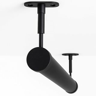 Drążek meblowy BLACK z uchwytanmi dystansowymi (komplet) - 3