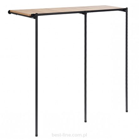 Regał niski z półką 250x150x40 BLACK