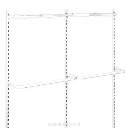 Garderoba dwumodułowa - OPTI-WP2 - WHITE