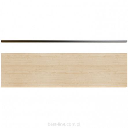 Cokół na Panel MDF Slatwall Klon (D375) + wsuwka ALU (1szt)