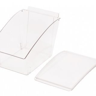 CLEAR pojemnik z przykrywką na Slatwall - 5