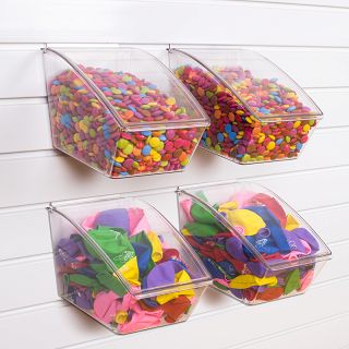 CLEAR pojemnik z przykrywką na Slatwall - 6