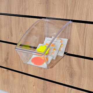 CLEAR pojemnik z przykrywką na Slatwall - 3