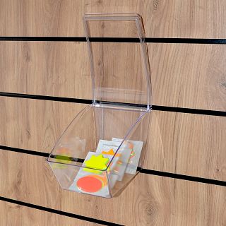 CLEAR pojemnik z przykrywką na Slatwall - 4