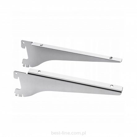 Wsporniki pod półkę L=25cm szyny chrom universal