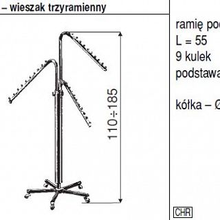 Stender trzyramienny HC 300 - 2