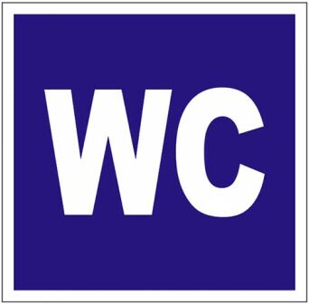 Tabliczka informacyjna "WC"