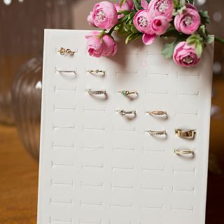 Ekspozytor na pierścionki biały - 2