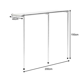 Regał niski z półką 200x150x40cm - 2
