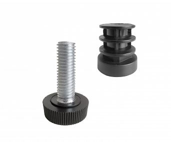 Stopka regulowana z wkładką BLACK