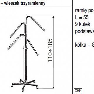 Stender czteroramienny HC 304 - 2