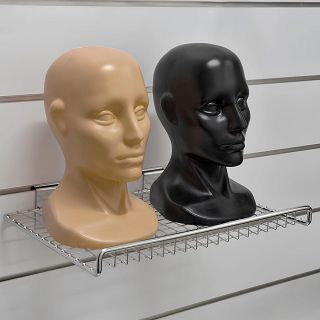 Półka z drutu z ogranicznikiem 40cm na panel Slatwall - 2