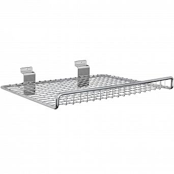 Półka z drutu z ogranicznikiem 40cm na panel Slatwall