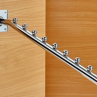 Wieszak skośny montowany do ściany/płyty 40cm - 3