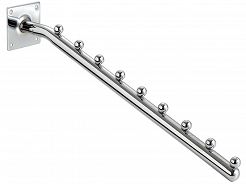 Wieszak skośny montowany do ściany/płyty 40cm