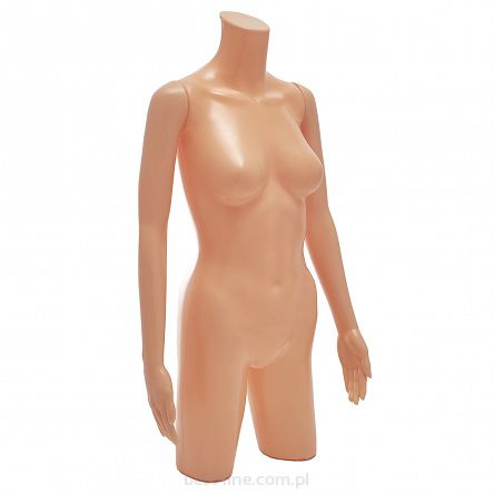 Ekspozytor damski długi z rękami cielisty