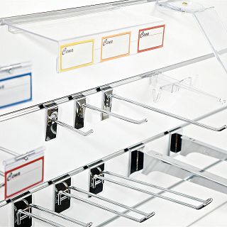 Zawieszka pojedyncza z kapturkiem Slatwall chrom - 3