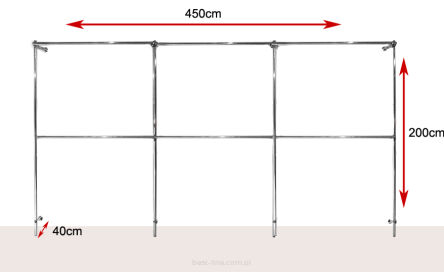 Regał regulowany 450x200x40