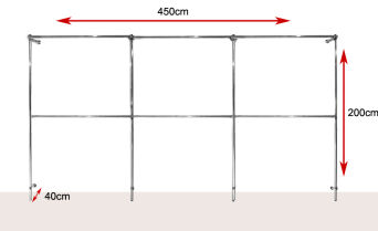 Regał regulowany 450x200x40